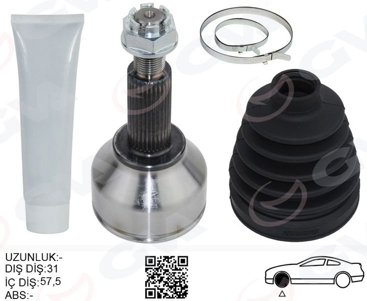 ÖN AKS KAFASI DIŞ SAĞ-SOL CUSTOM 2.2TDCI -2.0 ECOBLUE 12-GVA 4435032K-BK213B436AE-BK213B436AD-KK213B436AB