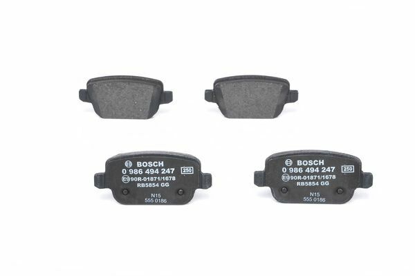 ARKA FREN BALATASI MONDEO IV CA2 07 14 S-MAX 09 06 S-MAX 09 KUGA I 08 12 GALAXY III 06 VOLVO S80 II 06 S80 07 V70 06 V70 07 XC70 06 FREELANDER 2 2.2-BOSCH 0986494247-ME6G9J2M008GA-1439867-1459408