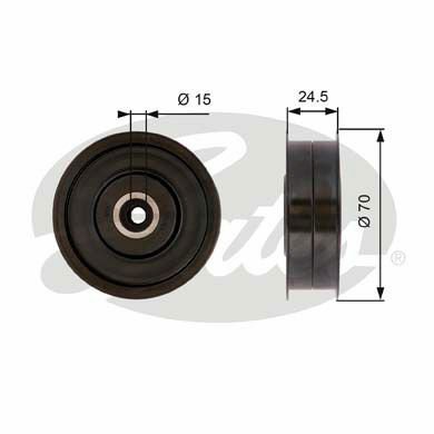 KAYIS GERGI RULMANI MERCEDES W203 W204 C219 W211 W164 W221-GATES T36372-A2722021419