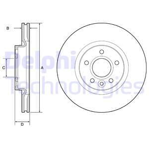ON FREN DISK AYNASI FOCUS II-III 04 17 C MAX 03 07 KUGA I-II 08 CONNECT 14 VOLVO C30 C70 II S40 II V50 04 12 OLCU 300 25-DELPHI BG3895C-DV611125CA-DV611125EA-31362412