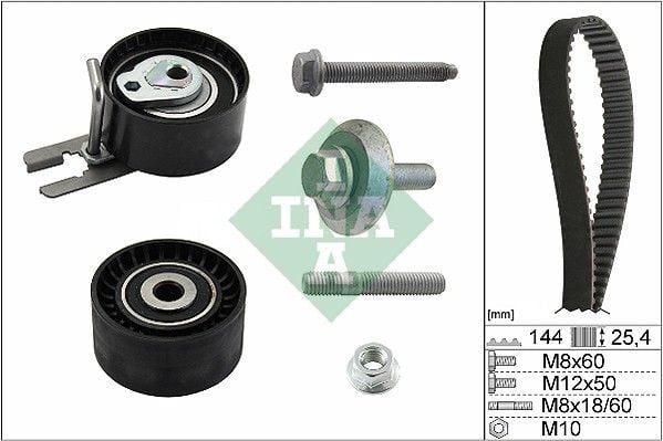 TRİGER SETİ C2-C3-NEMO-BIPPER-206-307 FIESTA 02 08 FUSION 02 14 1.4 TDCİ-HDİ 02-INA 530023910-2S6Q8A615AB-0831.T3