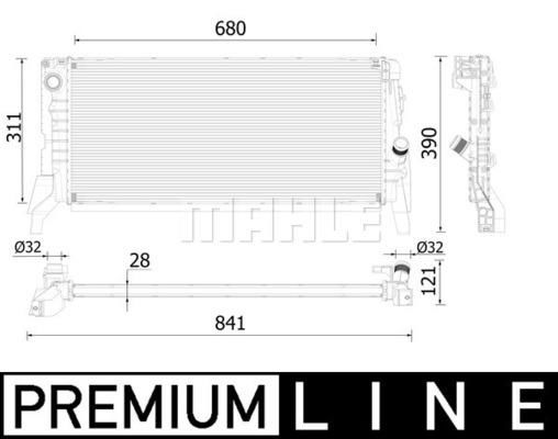 MOTOR SU RADYATORU PREMIUM LINE BMW F40 F45 F46 F48 F39 MINI F60 F54 F57-MAHLE CR2310000P-17117617636