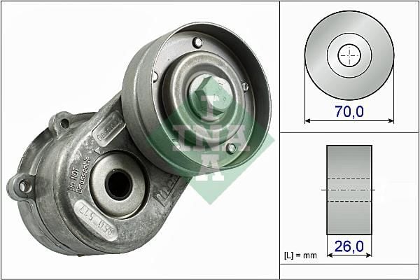 ALTERNATÖR GERGİ RULMANI KÜTÜKLÜ JEEP CHEROKEE-CHRYSLER VOYAGER 2.5-2.8CRD 01 DODGE CARAVAN-NITRO-INA 534044810-04861630AA-04861630AB