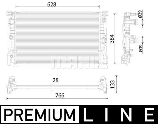 MOTOR SU RADYATORU PREMIUM LINE BMW G11 G12 15 20 G15 G16 18 20-MAHLE CR2324000P-17118576507 17118590048
