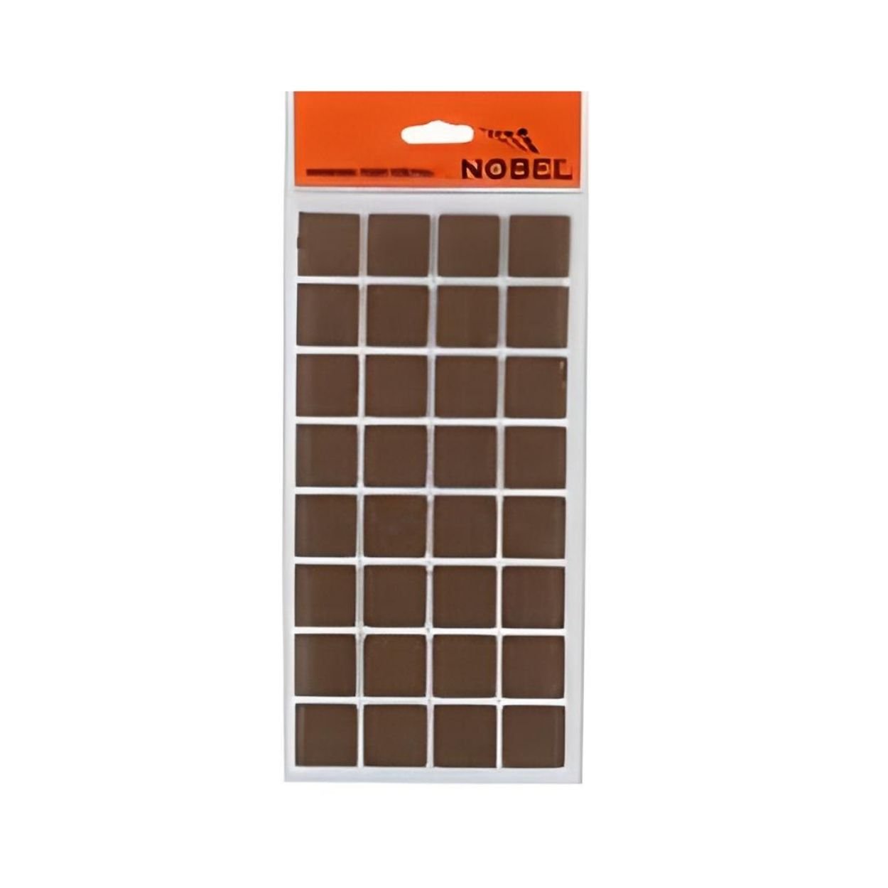 YAPIŞKANLI 25X25 KARE KEÇE KAHVERENGİ