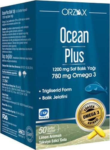 Orzax  Ocean Plus 1200 Mg 50 Kapsul