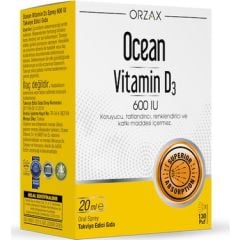 Orzax  Ocean Vitamin D3 600 IU Sprey 20 ml