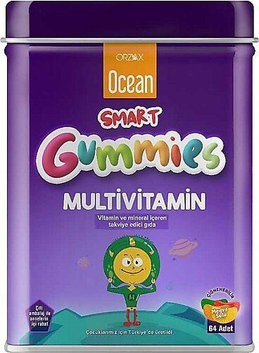 Orzax Ocean Smart Gummıes Multivitamin 64'lü