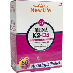 New Life Mena K2 + D3 Vitamini-60 Kapsül