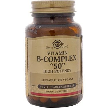 Solgar Vitamin B-complex 50 Kapsül
