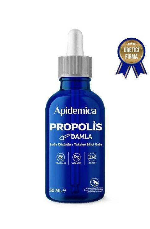 Apidemica Propolis Damla (D3 VİTAMİNİ VE ÇİNKO TAKVİYELİ)