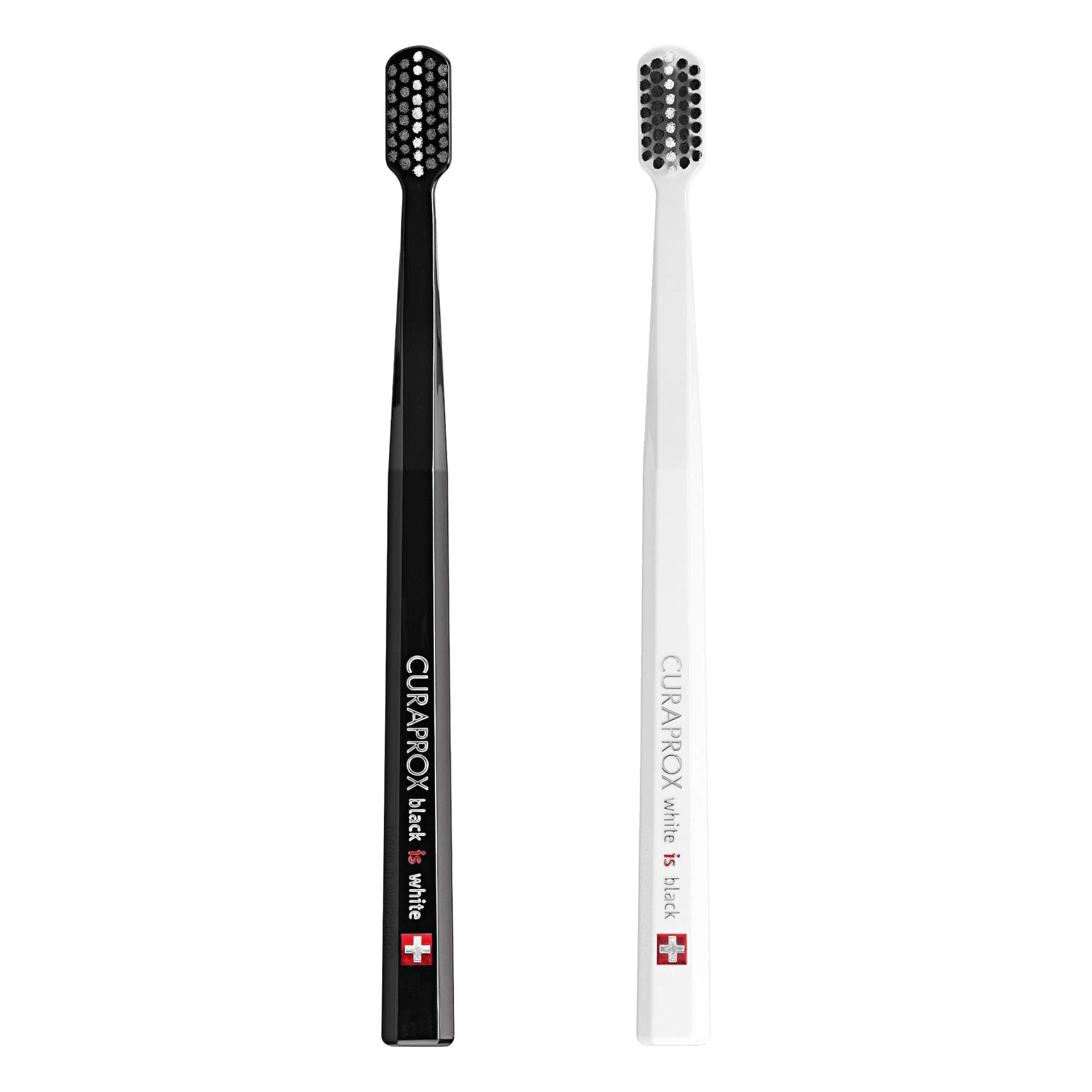 Curaprox Black&White Edition Aktif Karbon Uçlu Ikili Diş Fırçası