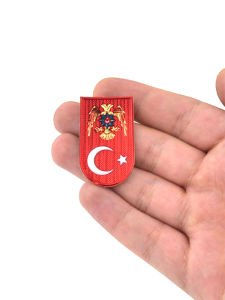 Ay Yıldız Polis Şarjör Kapağı Sticker Etiket 2,5 cm x 4 cm