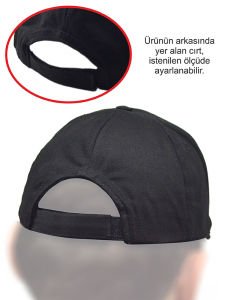 Temren Baskılı Siyah Şapka