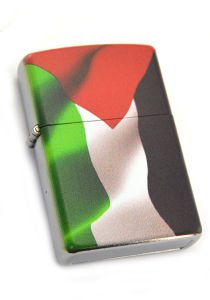 Filistin Bayrak Baskılı Çakmak (Krom)
