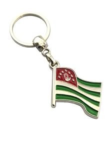 Abhaz Dalgalı Bayrak Anahtarlık