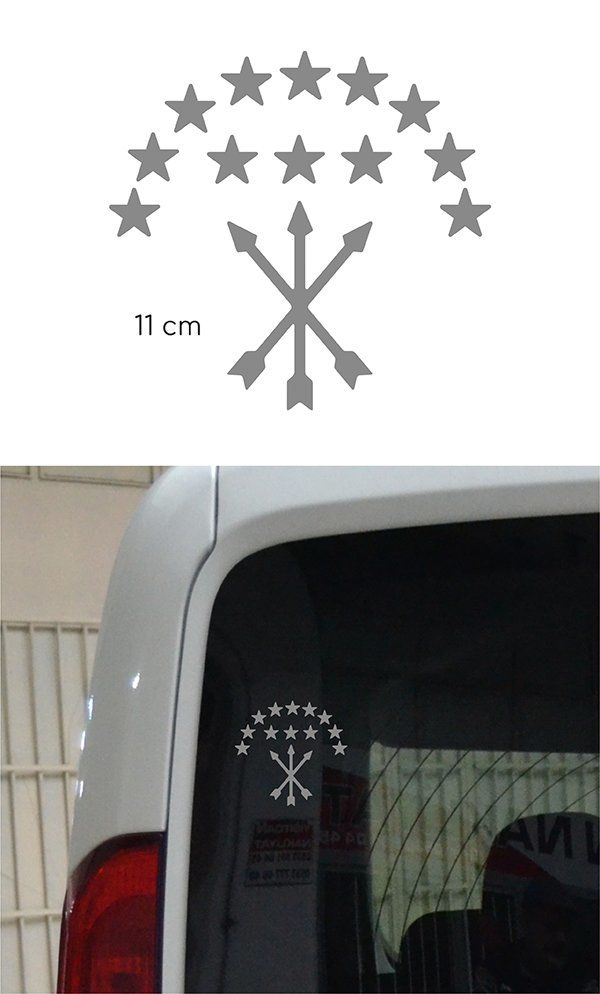 Adige Bayrak Folyo Etiket Gümüş Yaldız 11 cm