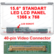 15.6'' Standart Led 40 Pin Notebook Lcd Panel (1366*768)