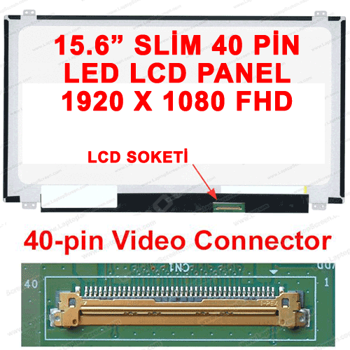 15.6'' 40 Pin Slim Led (1920*1080) FHD Notebook Lcd Panel
