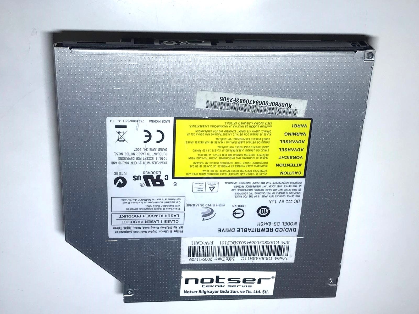 Notebook DVD Optik Sürücü 12.7mm Kalın Tip