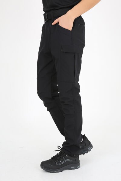 Monel Outdoor Siyah Ultra Likralı Siyah Su iticili Ripstop Taktik Pantolon