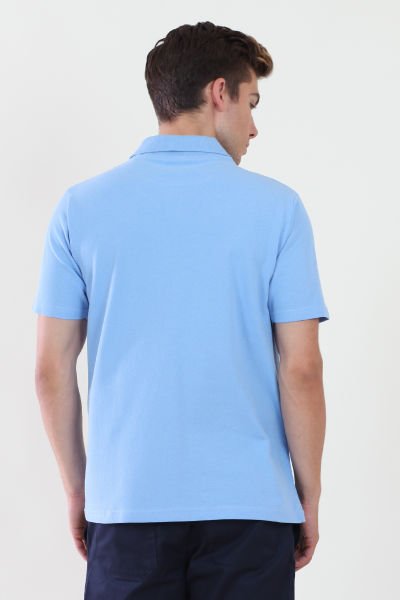 Polo Yaka Açık Mavi Tshirt