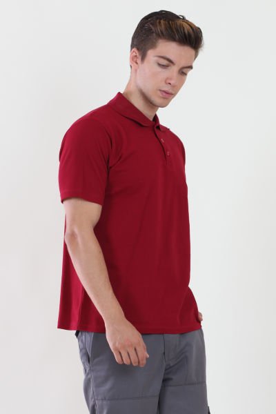 Polo Yaka Bordo Tshirt