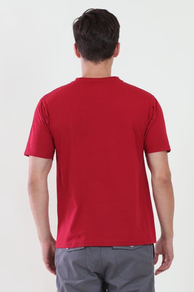 V Yaka Kırmızı Tshirt