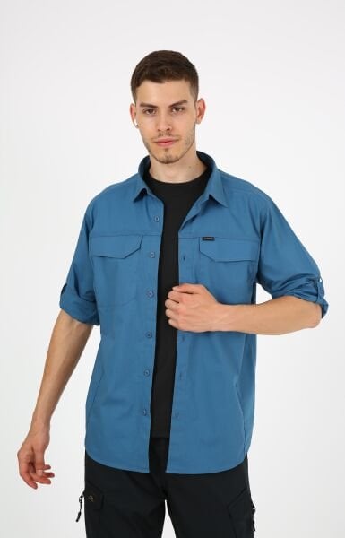 Monel Outdoor Mavi Turkuaz  Tactical Gömlek Taktik Giyim Ripstop Gömlek