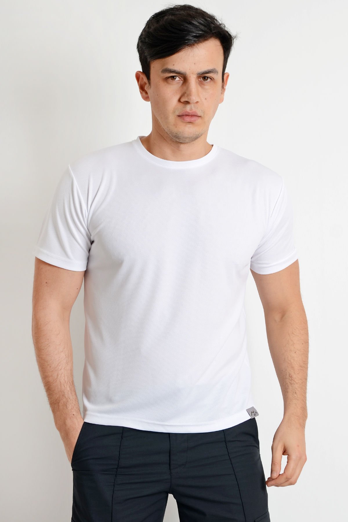 Monel Dry Touch Sporcu Outdoor Beyaz Tshirt
