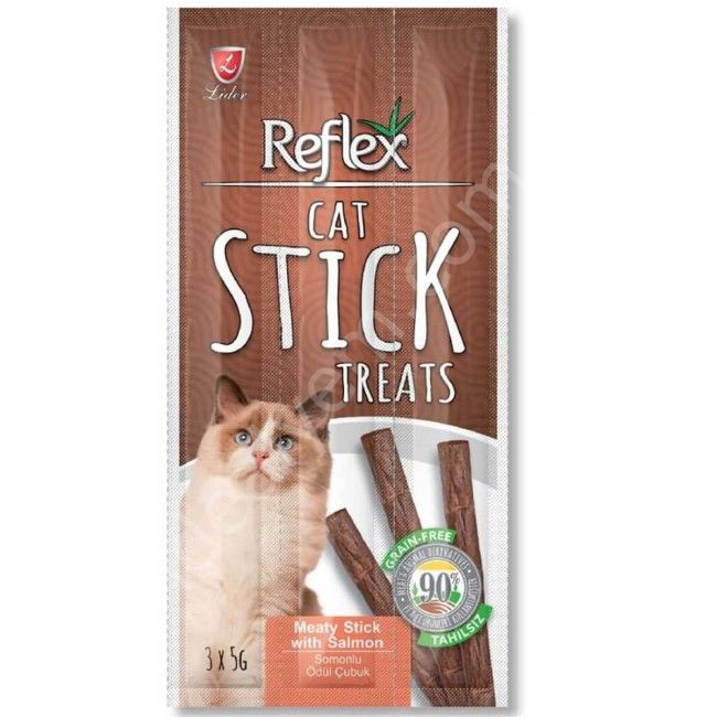 Reflex Somonlu Tahılsız Kedi Ödül Çubuğu 15g