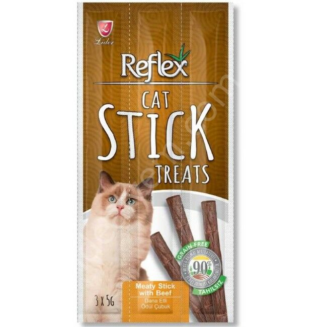 Reflex Biftekli Tahılsız Kedi Ödül Çubuğu 15 Gr