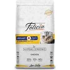Felicia Hypo-Allergenic Üriner Sağlığı İçin Düşük Tahıllı Tavuklu Kısırlaştırılmış Kedi Maması 12 kg