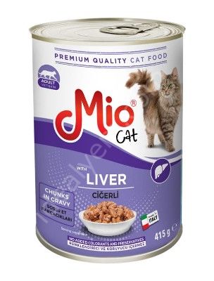 Mio Ciğerli Yetişkin Kedi Konserve 415 Gr
