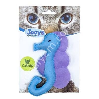 Jooys Kumaş Catnip (Kedi Otlu) Denizatı Kedi Oyuncağı 6x12 Cm