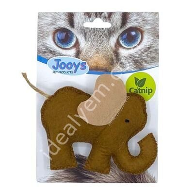 Jooys Kumaş Catnip (Kedi Otlu) Fil Kedi Oyuncağı 7x10 Cm