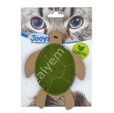 Jooys Kumaş Catnip (Kedi Otlu) Kaplumbağa Kedi Oyuncağı 10x13 Cm