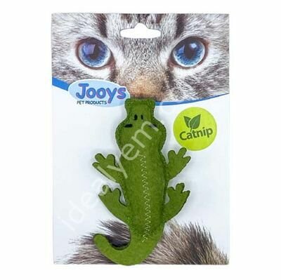 Jooys Kumaş Catnip (Kedi Otlu) Timsah Kedi Oyuncağı 6x11 Cm