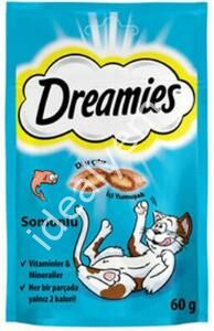 Dreamies İç Dolgulu Somonlu Kedi Ödül Bisküvisi 60gr