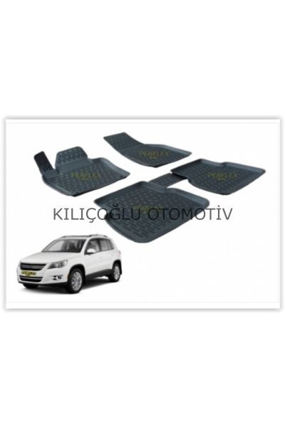 Perflex Pxm-vw22 Paspas 3d X-mat Havuzlu Volkswagen Tıguan 08-16 Siyah