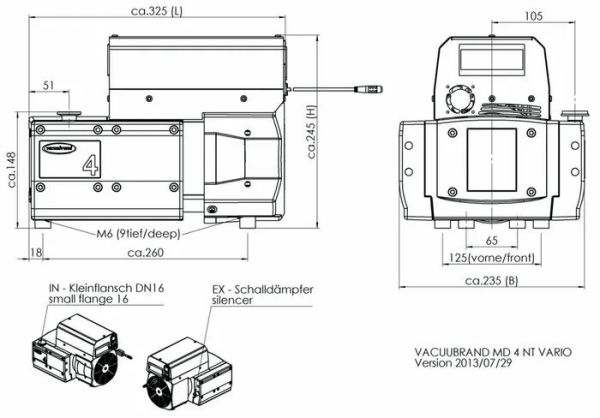 Vacuubrand MD 4 VARIO Select