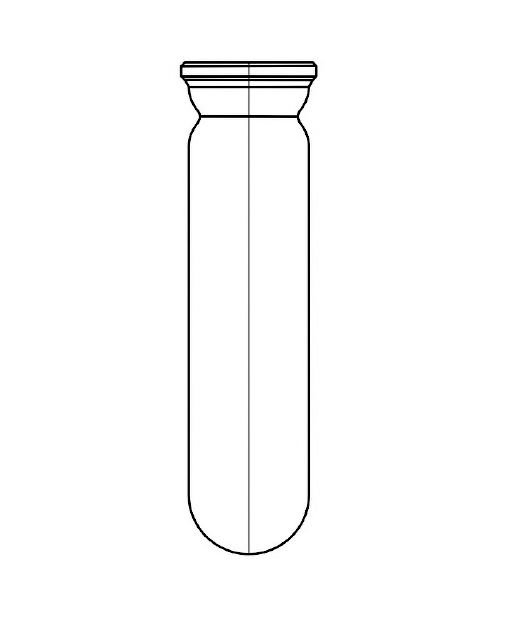 Protein Yakma Tüpü 48 mm x 260 mm Çap * Boy
