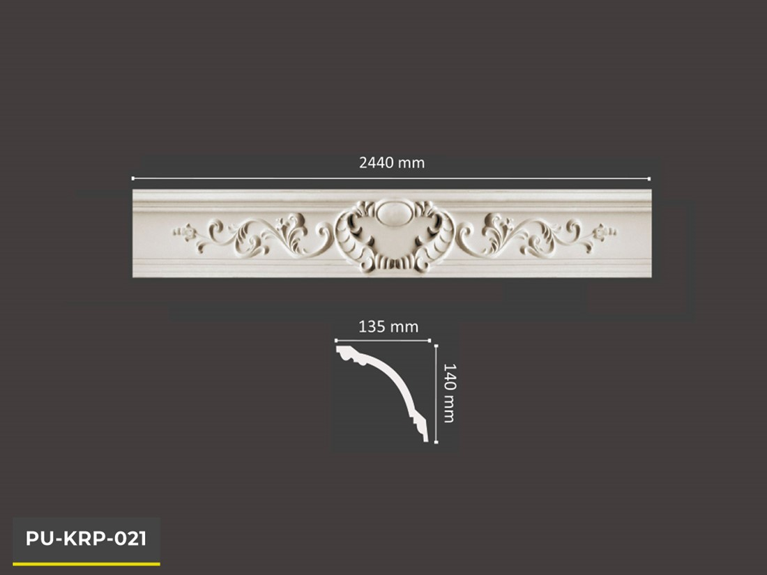 PU-KRP-021 POLİÜRETAN DEKORATİF DESENLİ KARTONPİYER