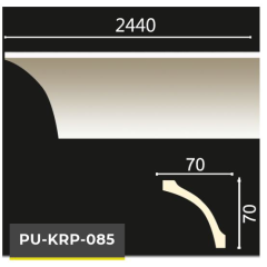 PU-KRP-085 POLİÜRETAN DEKORATİF DÜZ KARTONPİYER