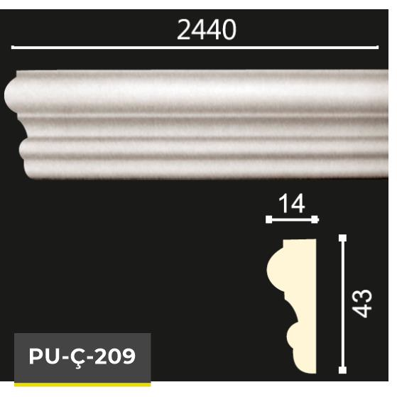 PU-C-209 POLİÜRETAN DEKORATİF ÇITA