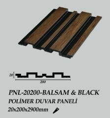 PNL-20200-BALSAM&BLACK Polimer Duvar Paneli 20X200X2900mm