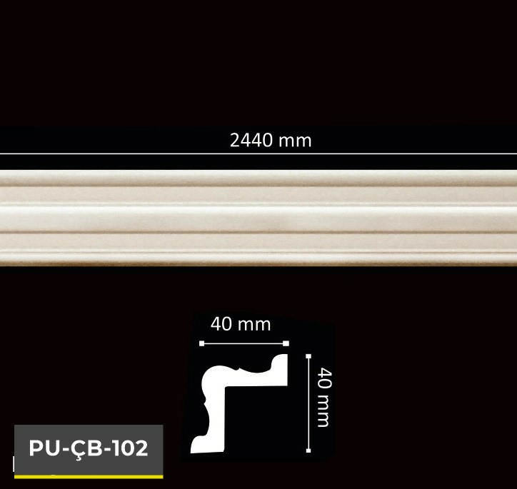 PU-ÇB-102 Poliüretan Dekoratif Bordür