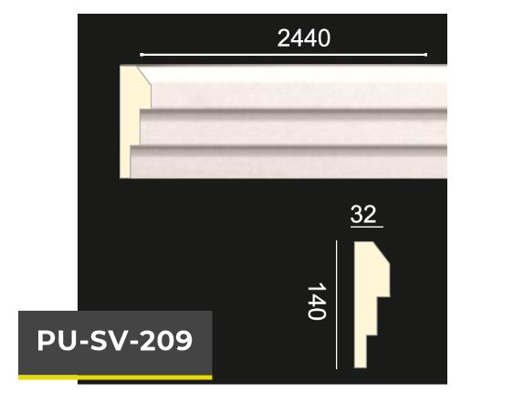 PU-SV-209 Poliüretan Dekoratif Dekor Profil