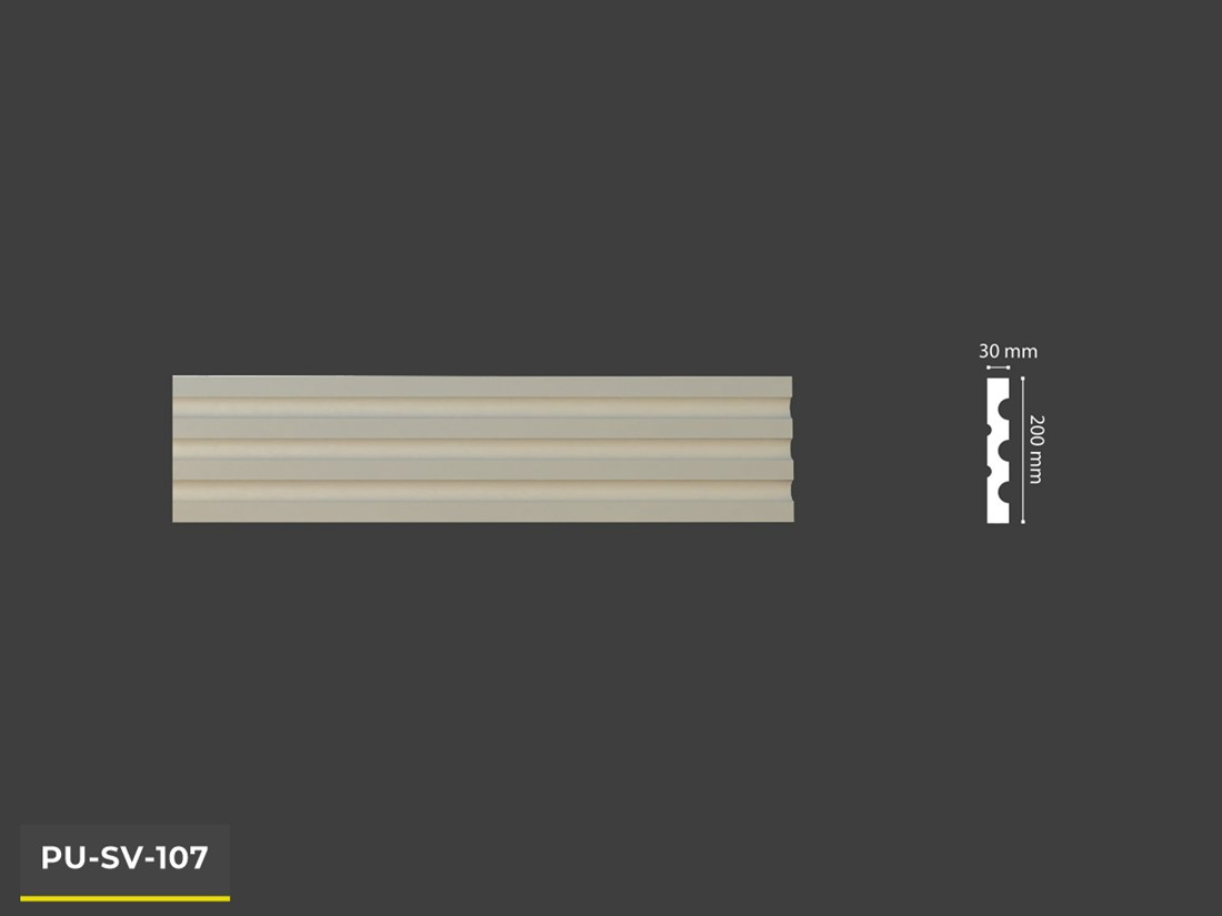 PU-SV-107 Poliüretan Dekoratif Dekor Profil