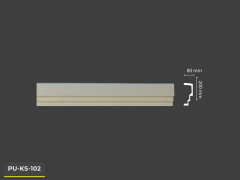 PU-KS-102 Poliüretan Dekoratif Dekor Profil